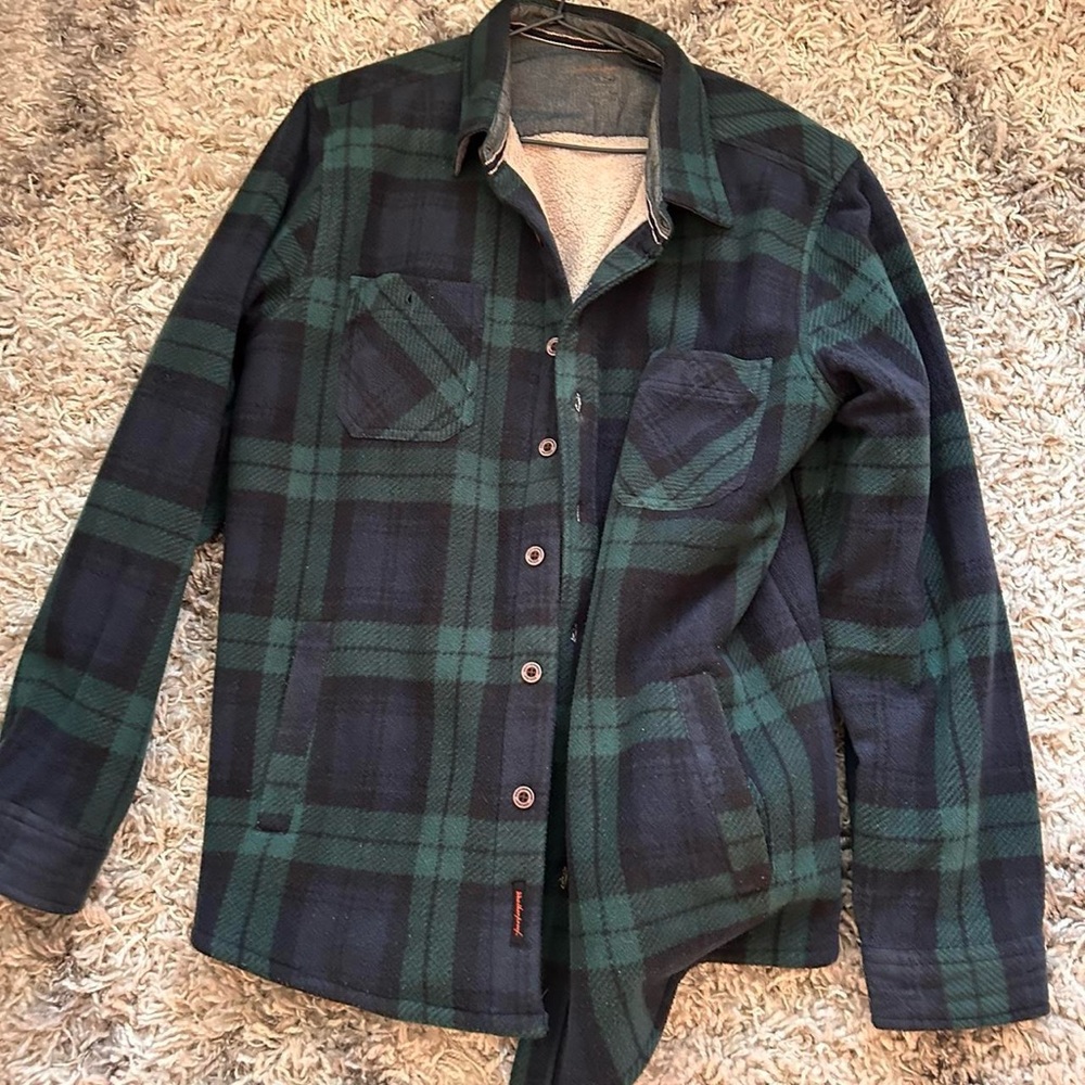green fleece jacket size L